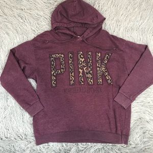 Victorias Secret Pink Maroon Leopard 
